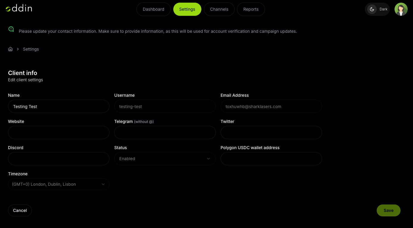 Signup Form