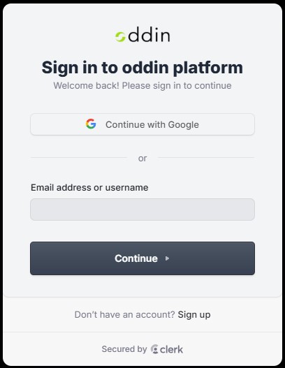 Dashboard Login